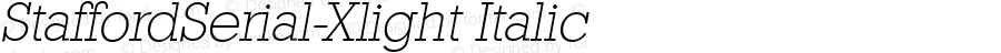 StaffordSerial-Xlight Italic