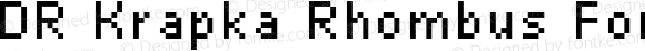 DR Krapka Rhombus Font Size10 px