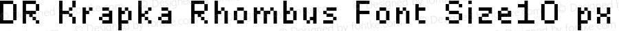 DR Krapka Rhombus Font Size10 px