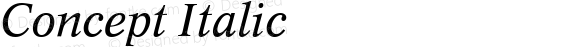 Concept Italic