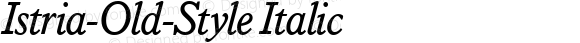 Istria-Old-Style Italic