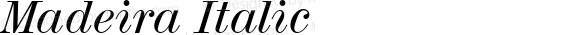 Madeira Italic