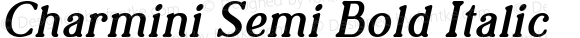 Charmini Semi Bold Italic