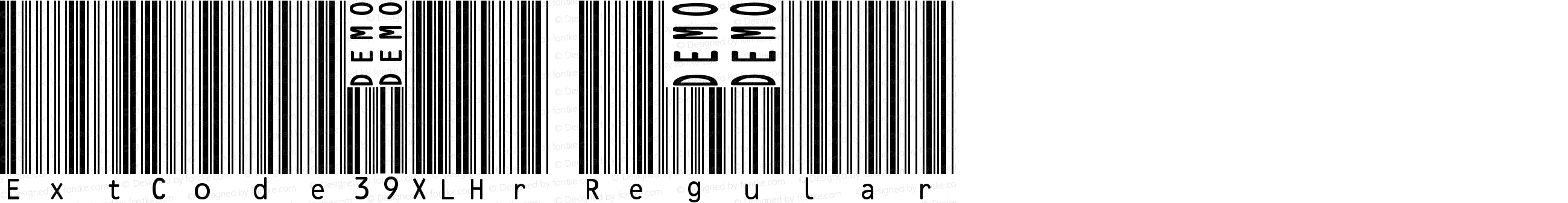 ExtCode39XLHr Regular