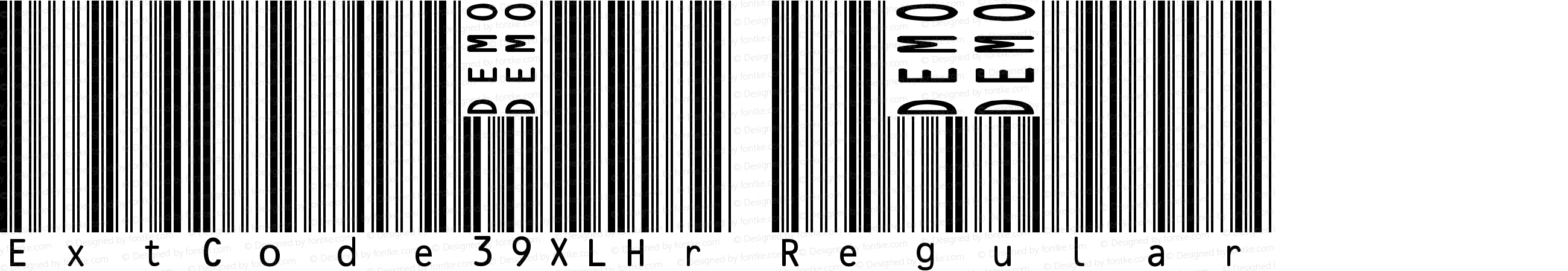 ExtCode39XLHr Regular