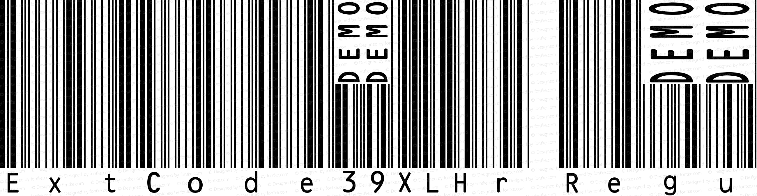 ExtCode39XLHr Regular