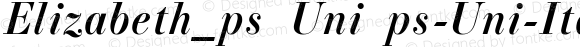 Elizabeth_ps Uni Italic