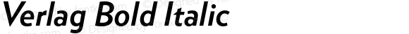 Verlag Bold Italic