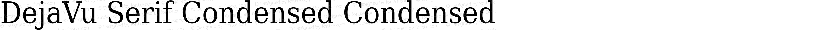 DejaVu Serif Condensed