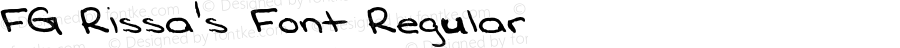 FG Rissa's Font