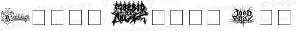 Black Metal Logos Dingbats
