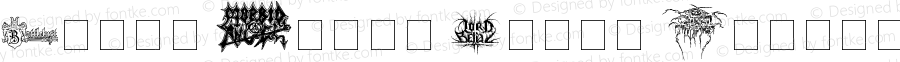 Black Metal Logos Dingbats