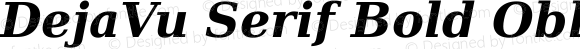 DejaVu Serif Bold Oblique