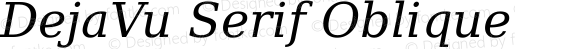 DejaVu Serif Oblique