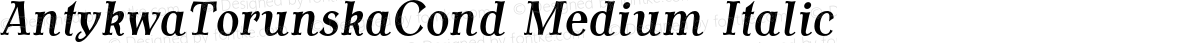 AntykwaTorunskaCond Medium Italic