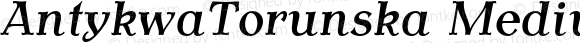 AntykwaTorunska Medium Italic