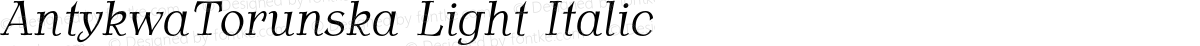 AntykwaTorunska Light Italic