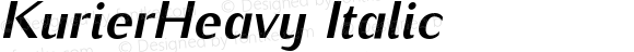 KurierHeavy Italic