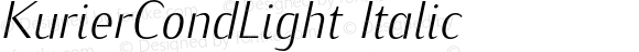 KurierCondLight Italic