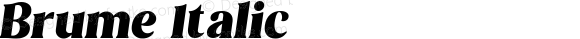 Brume Italic