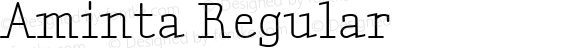 Aminta Regular Macromedia Fontographer 4.1.5 30/09/2002