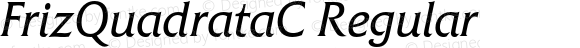 FrizQuadrataC-Italic
