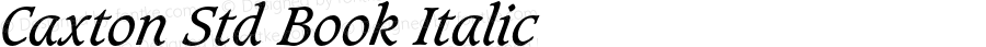 Caxton Std Book Italic