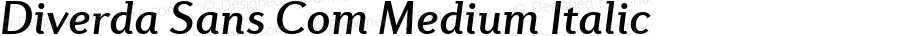 Diverda Sans Com Medium Italic