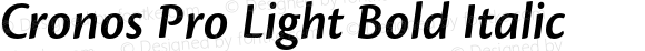 Cronos Pro Light Bold Italic