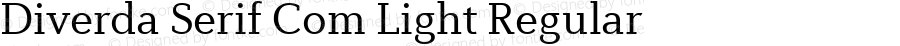 Diverda Serif Com Light Regular