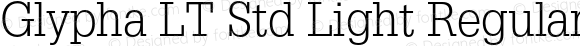 Glypha LT Std Light Regular OTF 1.029;PS 001.002;Core 1.0.33;makeotf.lib1.4.1585