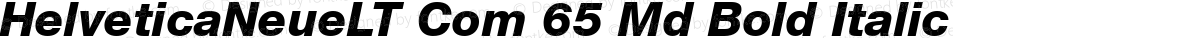 HelveticaNeueLT Com 65 Md Bold Italic