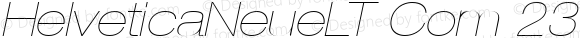 HelveticaNeueLT Com 23 UltLtEx Italic