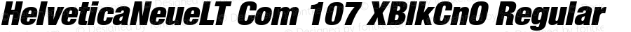 Helvetica Neue LT Com 107 Extra Black Condensed Oblique