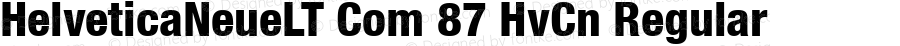 Helvetica Neue LT Com 87 Heavy Condensed