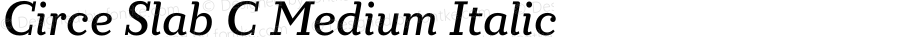 Circe Slab C Medium Italic