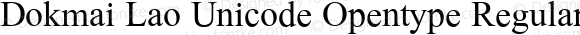 Dokmai Lao Unicode Opentype Regular