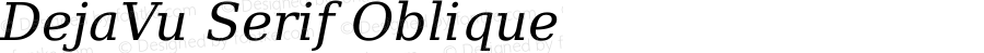 DejaVu Serif Oblique