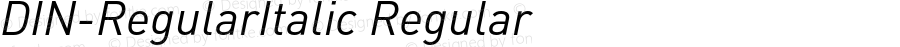 DIN-RegularItalic Regular 004.301