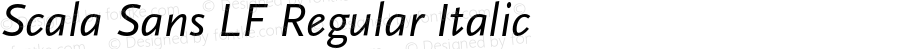 Scala Sans LF Regular Italic 001.000