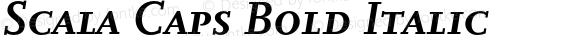 Scala Caps Bold Italic