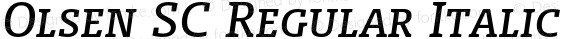 Olsen SC Regular Italic