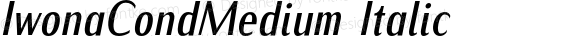 IwonaCondMedium Italic