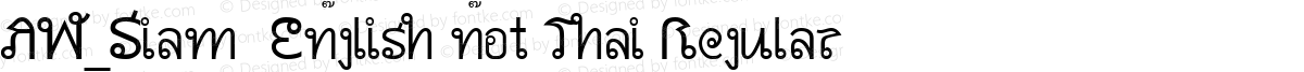 AW_Siam  English not Thai Regular