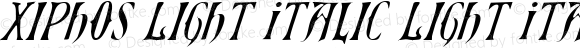 Xiphos Light Italic Light Italic 001.000