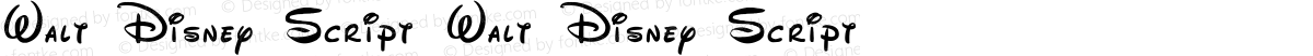 Walt Disney Script Walt Disney Script