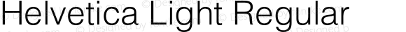 Helvetica Light Regular