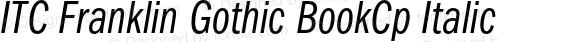 ITC Franklin Gothic BookCp Italic