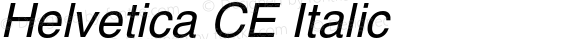 Helvetica CE Italic