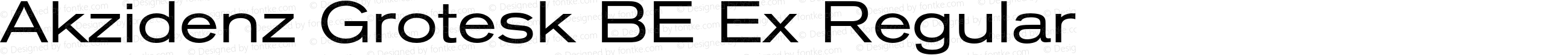 Akzidenz Grotesk BE Ex Regular